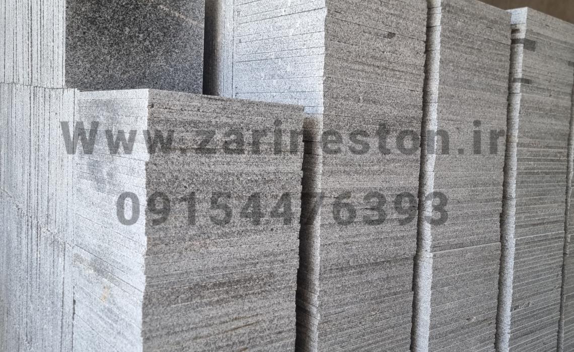 سنگ فرش گرانیت مروارید مشهد درجه دو در ابعاد 40*40
